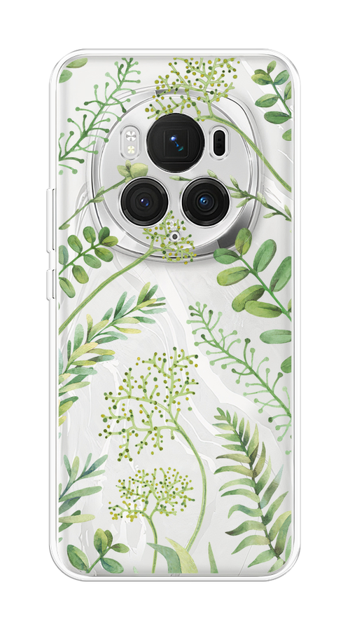 

Чехол на Honor Magic 6 Pro "Green Leaves", Зеленый;прозрачный, 6123750-1