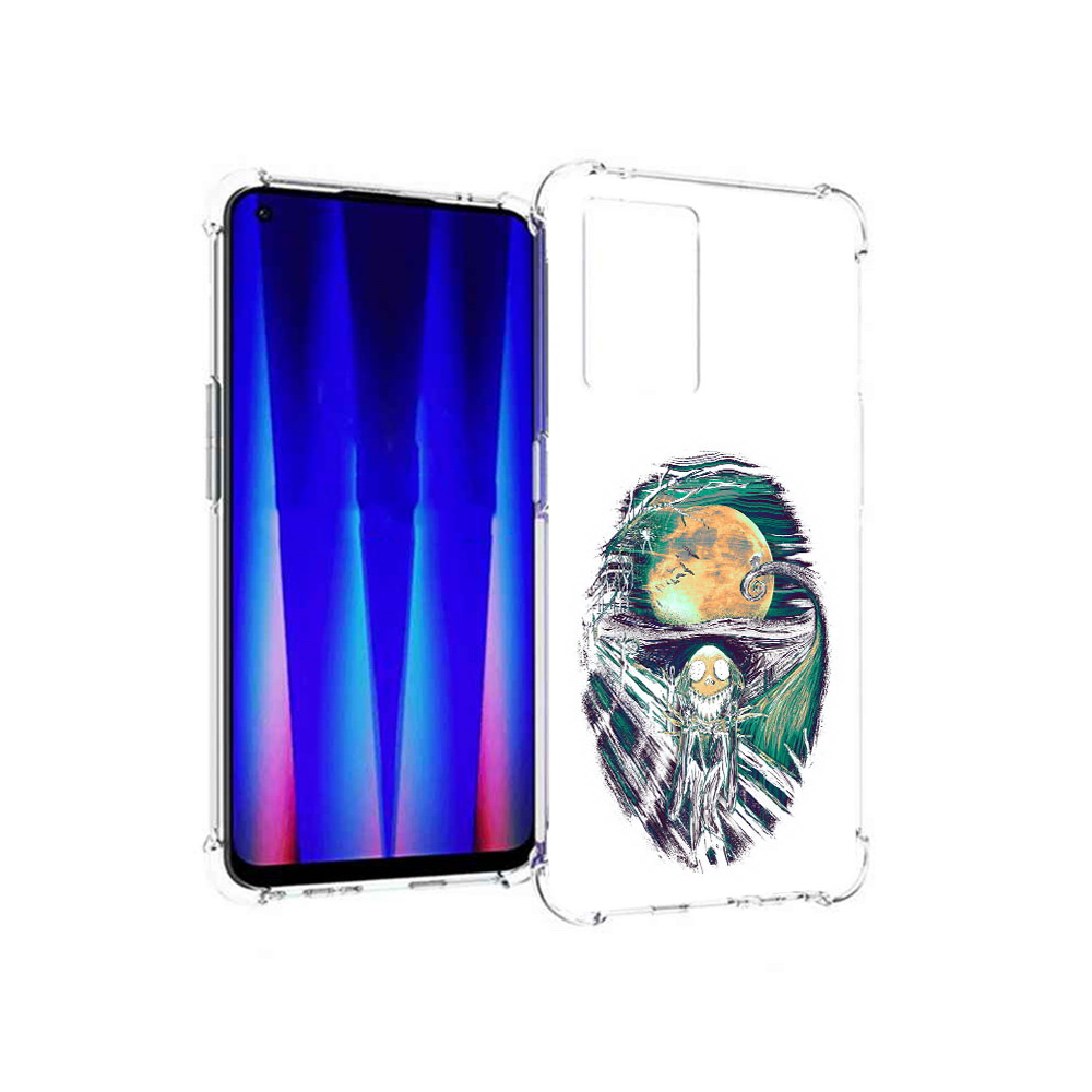 

Чехол MyPads Tocco для OnePlus Nord CE 5G зубастое существо абстракция, Прозрачный, Tocco