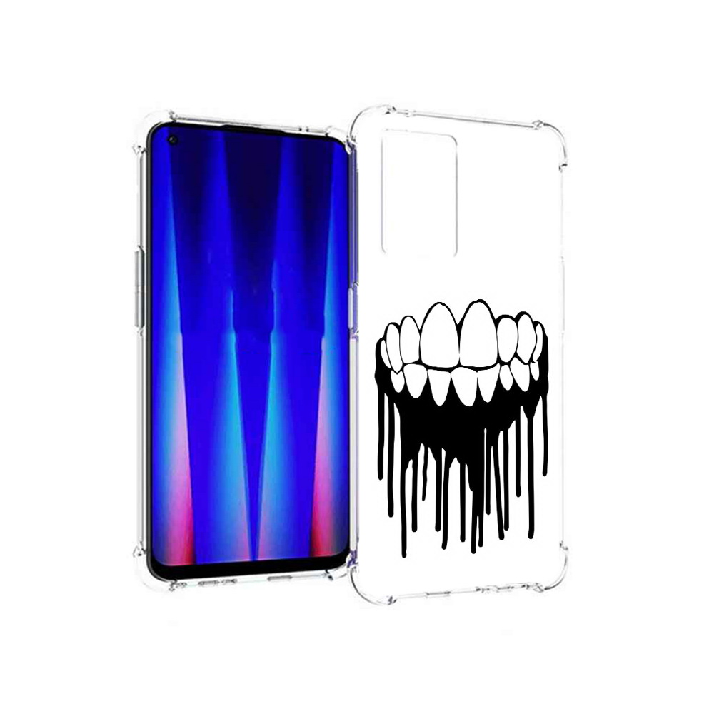 

Чехол MyPads Tocco для OnePlus Nord CE 5G зубы, Прозрачный, Tocco