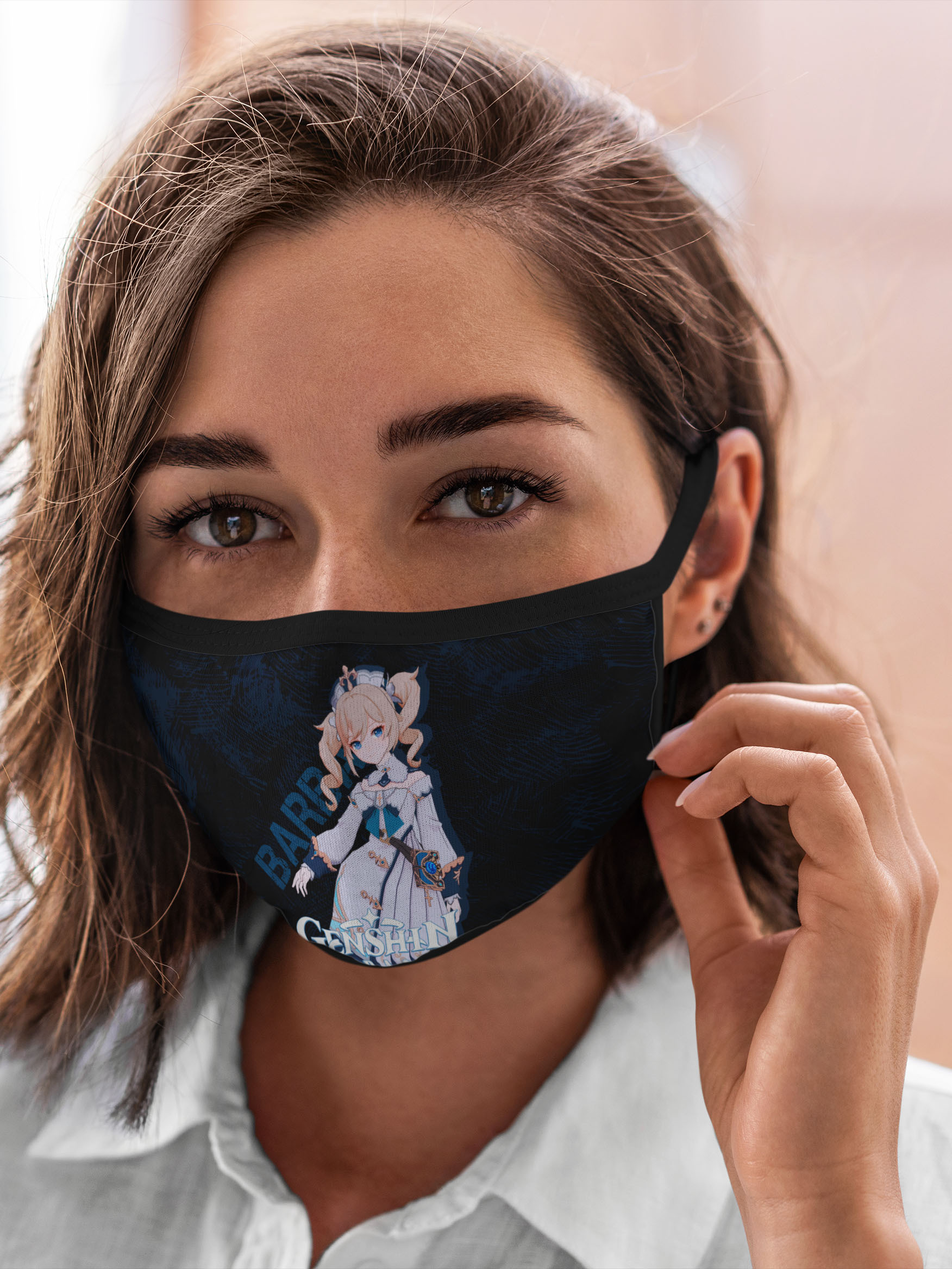 

Многоразовая маска унисекс Burnettie Genshin Impact Барбара, Разноцветный, Genshin Impact Барбара