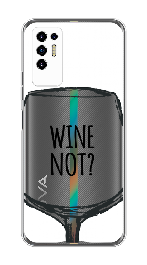 

Чехол на Tecno Pova 2 "Wine not white", Белый, 300550-6