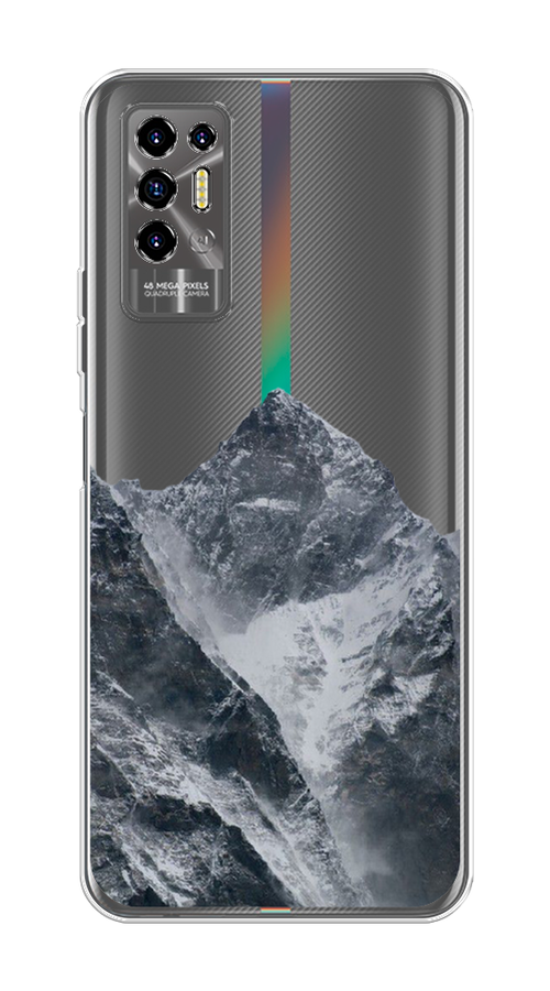 

Чехол на Tecno Pova 2 "Горы арт 4", Серый;бежевый, 300550-2