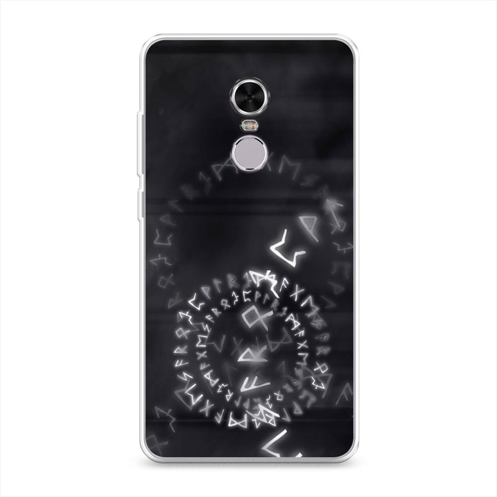 

Чехол на Xiaomi Redmi Note 4 "Руны", Серый;черный, 31850-3