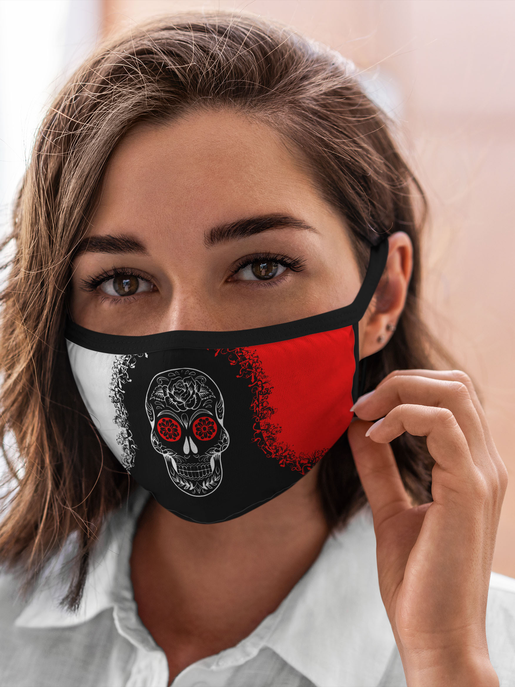 

Многоразовая маска унисекс Burnettie Черепа Red White Skull Череп, Разноцветный, Черепа Red White Skull Череп