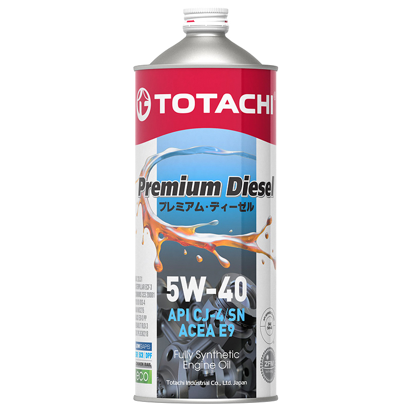 фото Моторное масло totachi premium diesel 5w-40, 1л синтетическое 11701