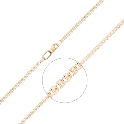 Цепочка из красного золота 65 см PLATINA jewelry 21-0403-040-1110-17