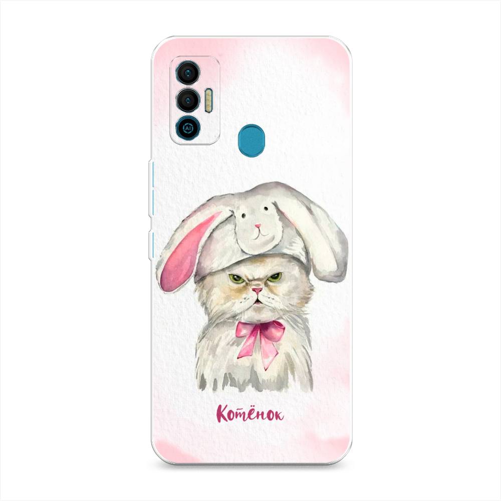 

Чехол для Tecno Spark 7 "Мой котёнок", Розовый;серый, 301050-1