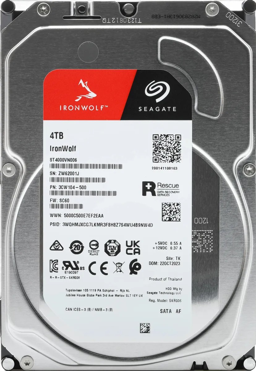 

Жесткий диск Seagate Ironwolf 4 ТБ (ST4000VN006), Ironwolf