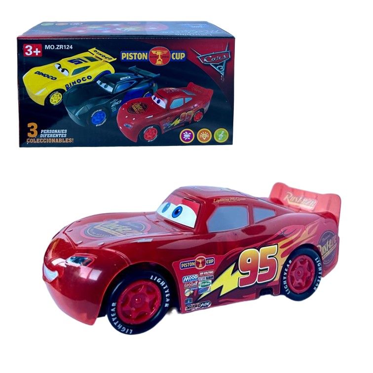 

Игрушечная машинка WIZZAL Cars Тачки Молния Маккуин интерактивная свет и звук красный, 08439