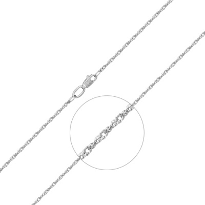 Цепочка из белого золота 50 см PLATINA jewelry 21-0711-025-1120-17