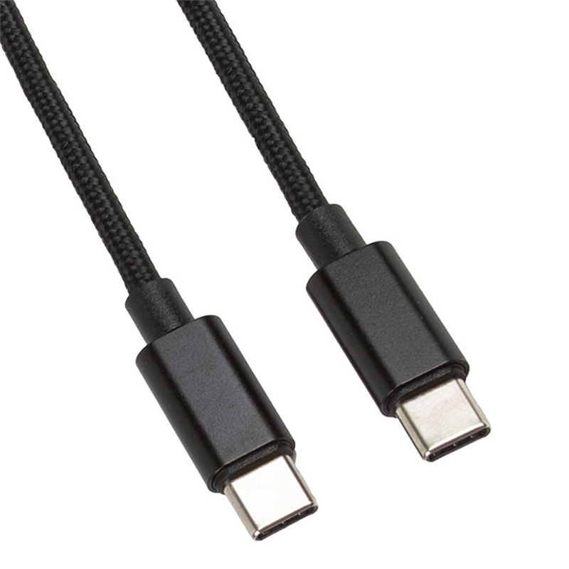 USB-C кабель LP USB Type-C Power Delivery 18W в текстильной оплетке (черный/коробка)