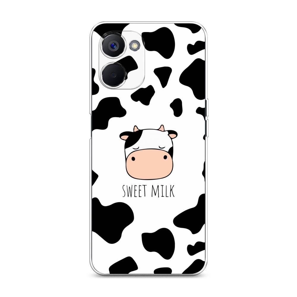 

Чехол на Realme V20 "Sweet milk", Розовый;белый;черный, 2512950-1