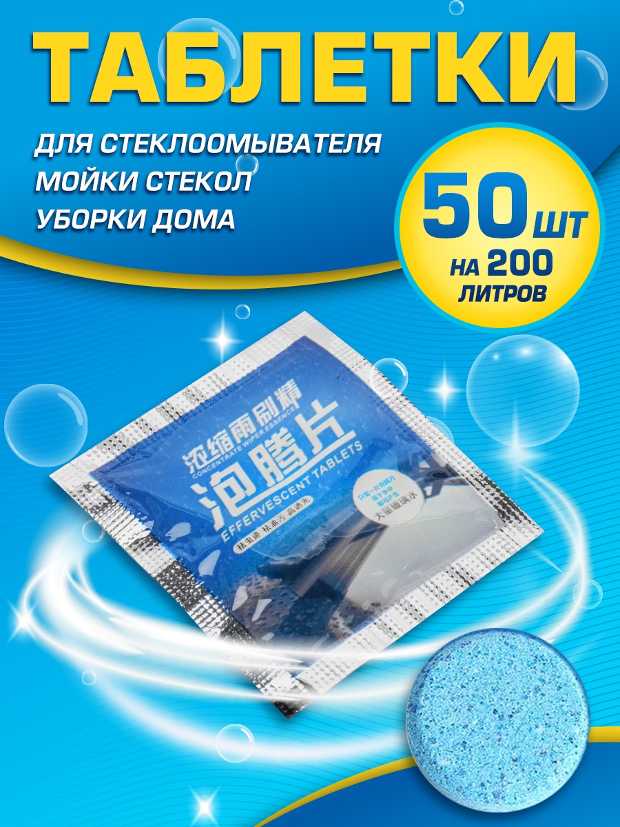 

Концентрат жидкости для стеклоомывателя 50 шт - 200 литров
