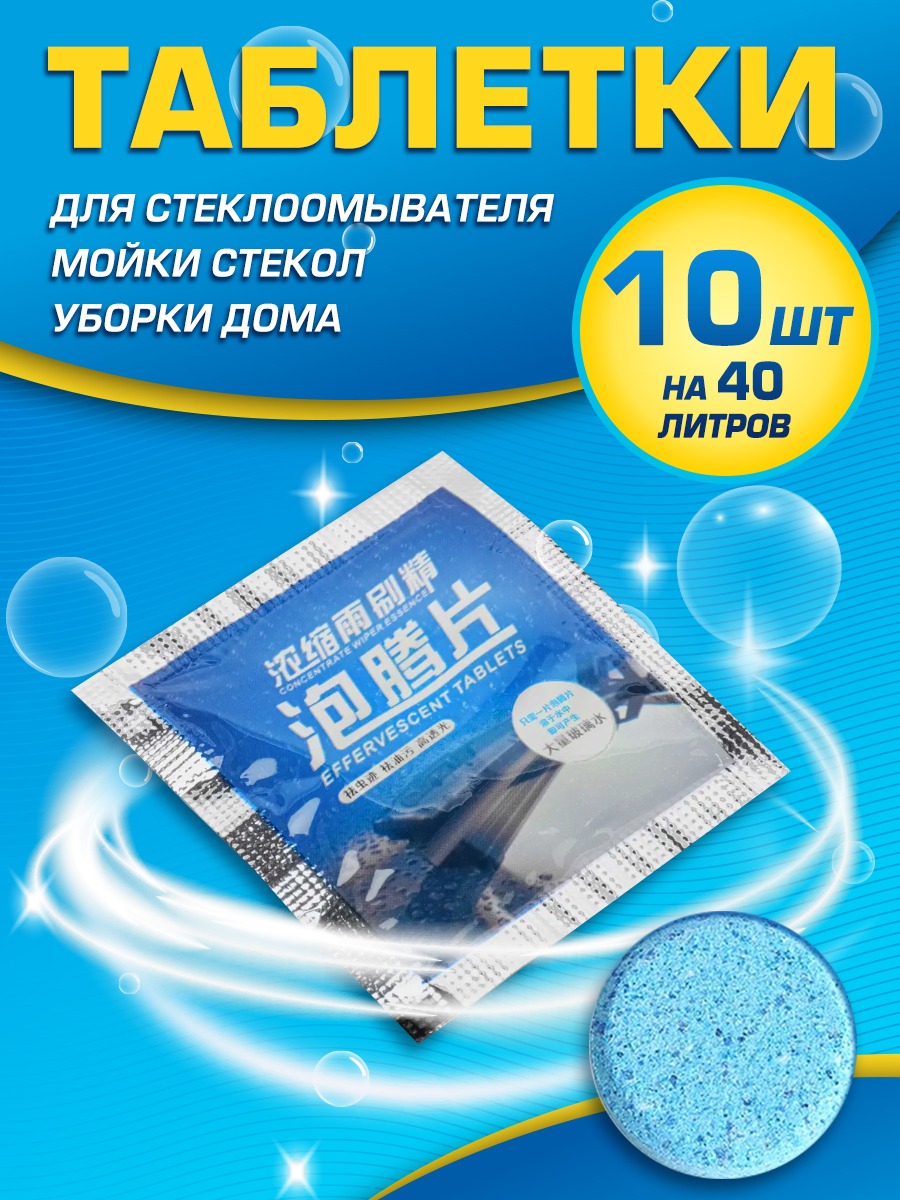 

Концентрат жидкости для стеклоомывателя 10 шт - 40 литров
