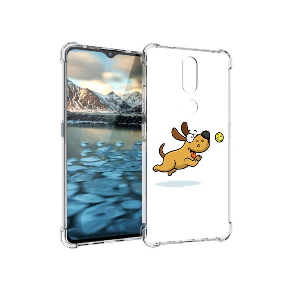 

Чехол MyPads Tocco для Nokia 2.4 пёсик (PT227049.107.563), Прозрачный, Tocco