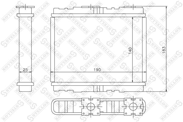 

Радиатор печки Stellox 1035094SX