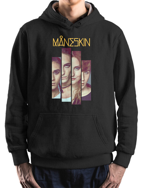 

Худи мужское Dream Shirts Maneskin черное 56 RU, Maneskin