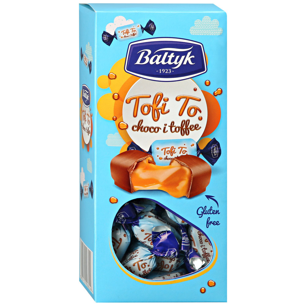 

Конфеты Baltyk Tofi To мягкая карамель в молочном шоколаде 180 г