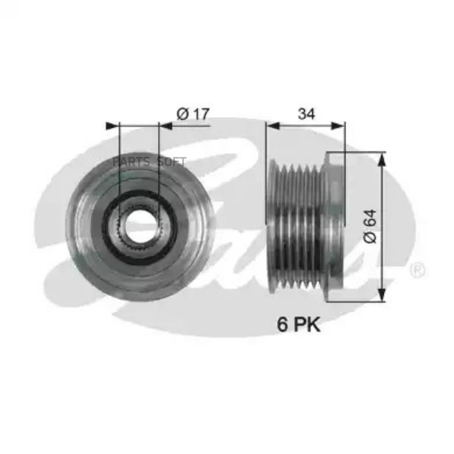 

Муфта свободного хода ford galaxy ii/mondeo iv/s-max/volvo s80 ii/v70 iii 2.0