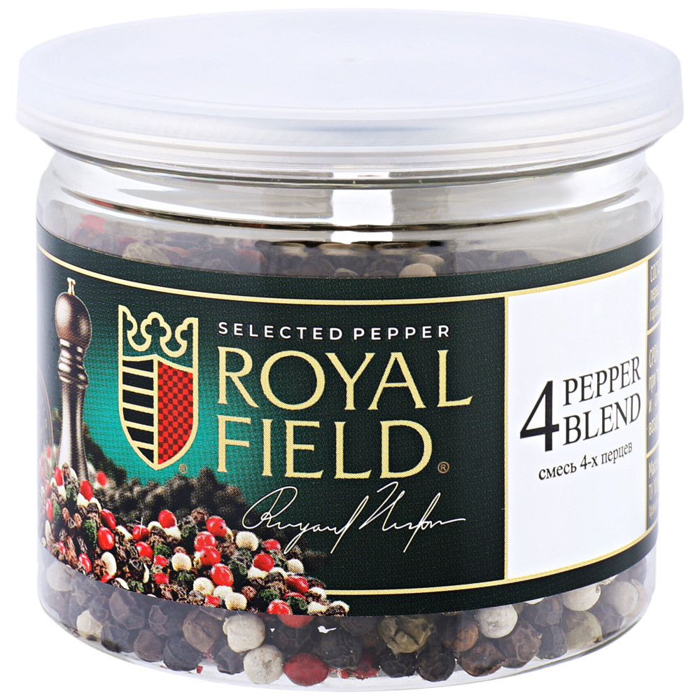 

Смесь перцев Royal Field черный белый зеленый розовый горошком 60 г