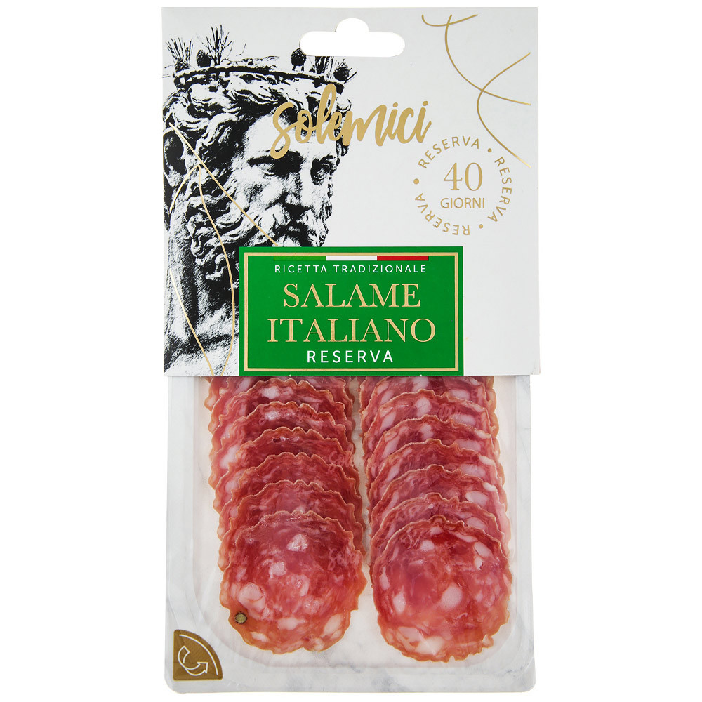 

Колбаса сыровяленая Solemici Salame Italiano Салями Итальяно нарезка 70 г