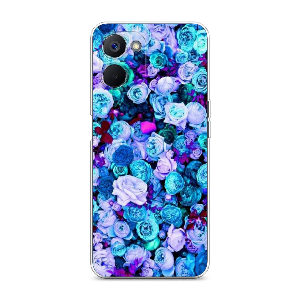 

Чехол на Realme V20 "Цветочный ковер", Фиолетовый, 2512950-2