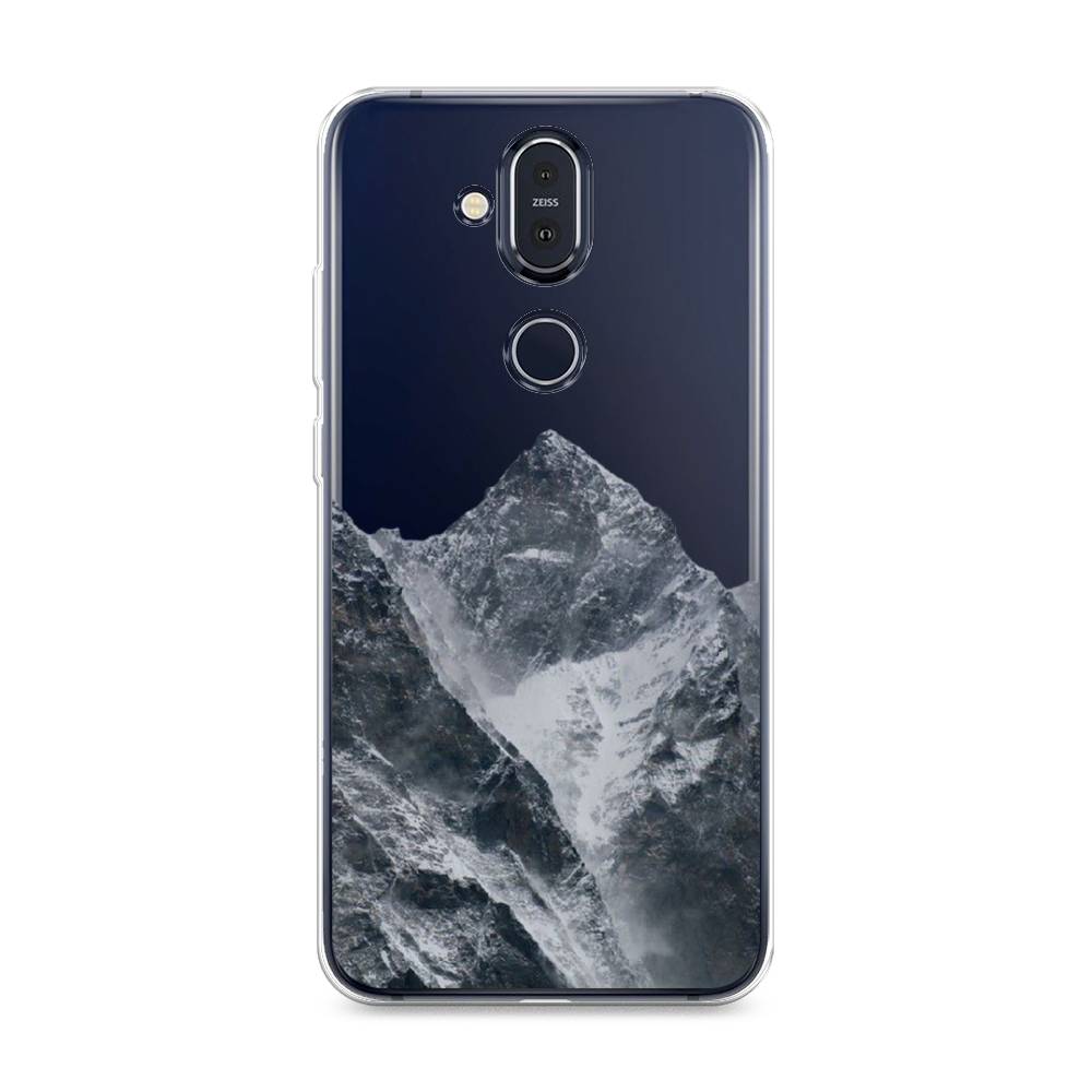

Чехол на Nokia 8.1 "Горы арт 4", Серый;бежевый, 122250-2