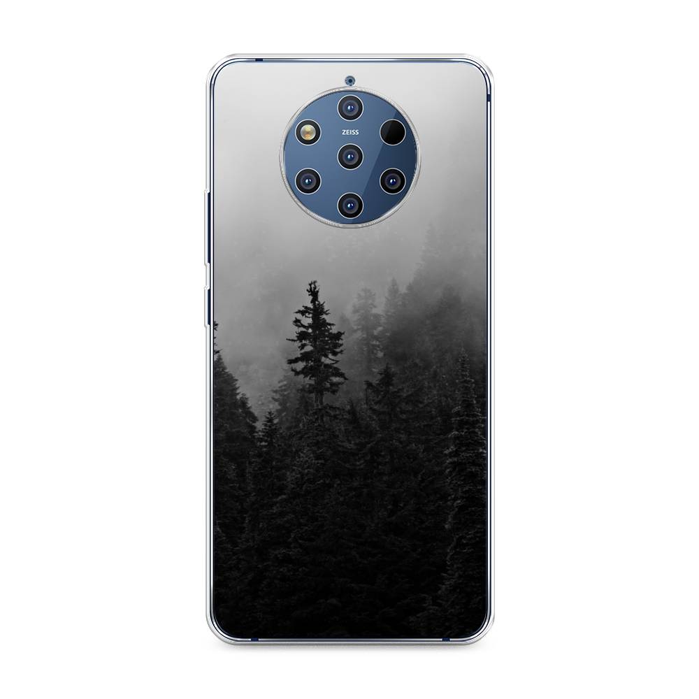 

Чехол на Nokia 9 Pure View "Туманный лес", Серый;черный, 122350-2