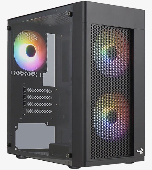 

Корпус компьютерный AeroCool HEXFORM-G-BK-v2 черный, HEXFORM-G-BK-v2