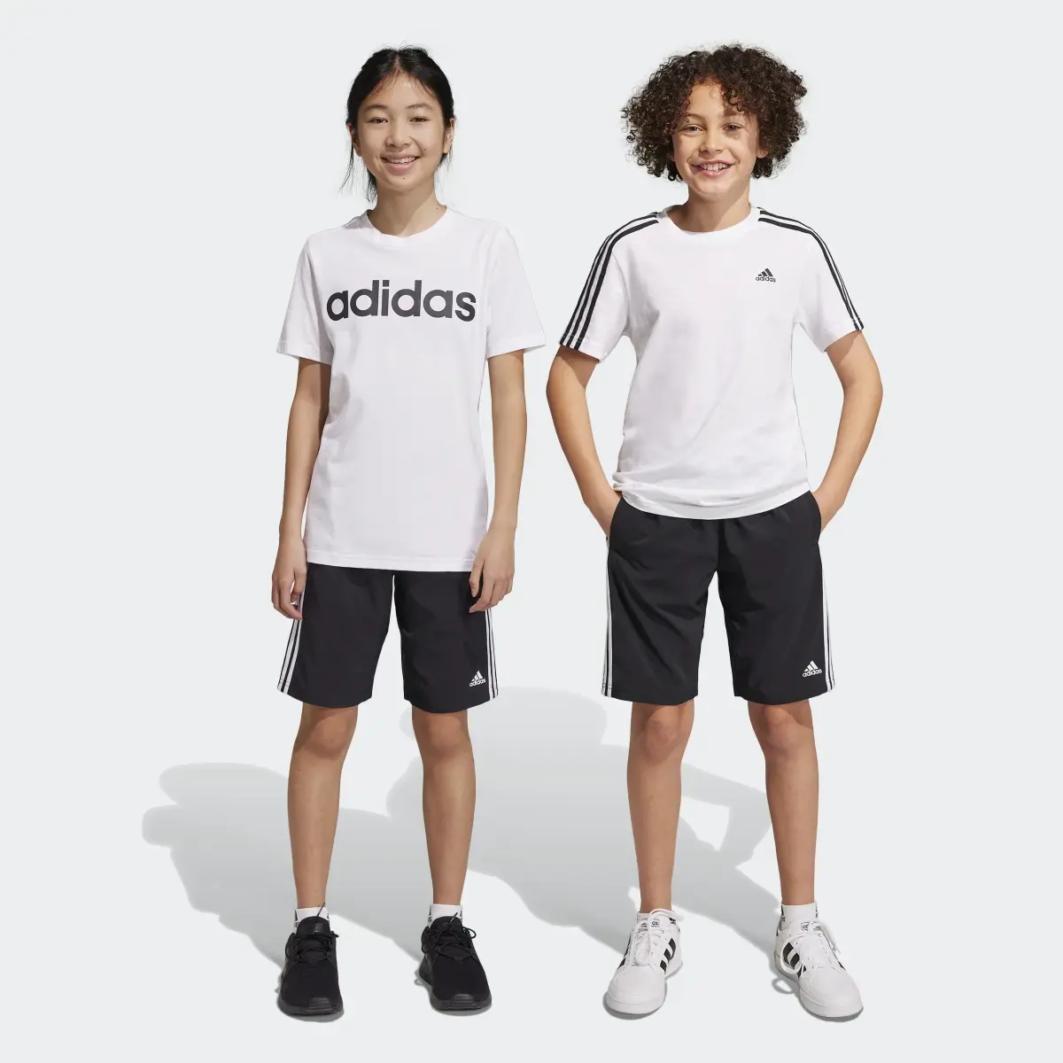 Шорты Adidas для девочек, HR6332, черные 095A, размер 128