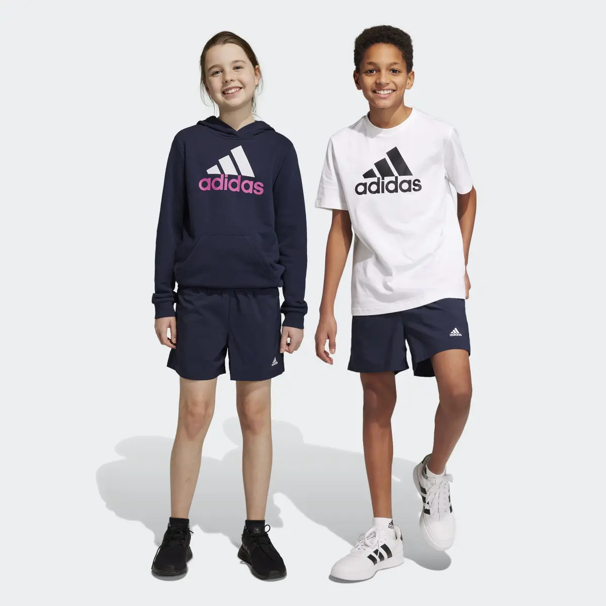 Шорты Adidas для девочек HR6402 темно-синие AA35 размер 128 3269₽