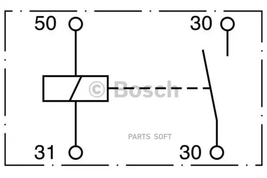 

Реле 2-х контактное DAF, MAN, MB Bosch 0333009002