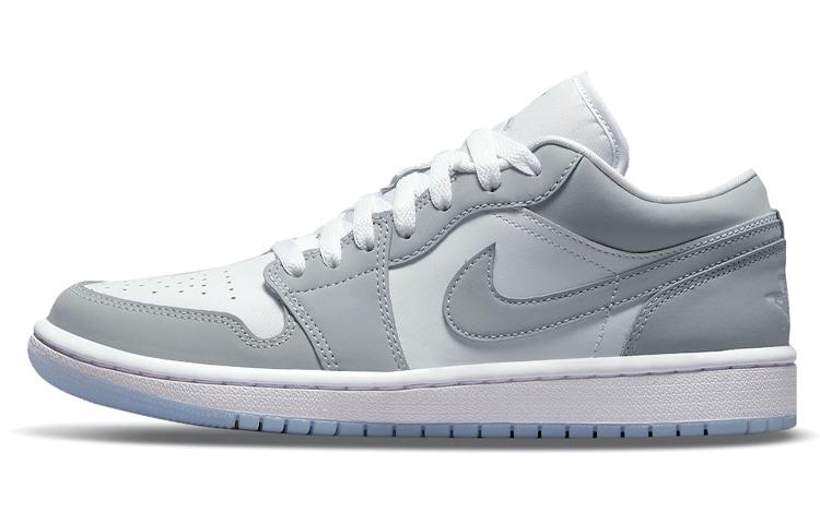 

Кеды унисекс Jordan Air Jordan 1 low wolf grey dior серые 41 EU, Серый, Air Jordan 1 low wolf grey dior