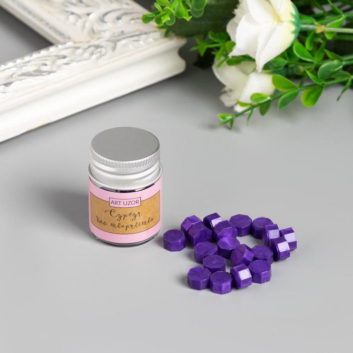 

Сургуч в гранулах в баночке "Восьмигранник" лиловый 9 гр 4,5х3х3 см