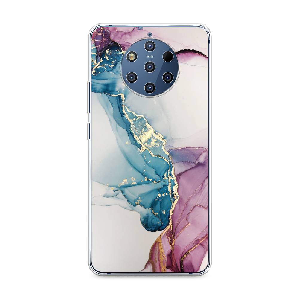

Чехол на Nokia 9 Pure View "Розовые разводы рисунок", 122350-3