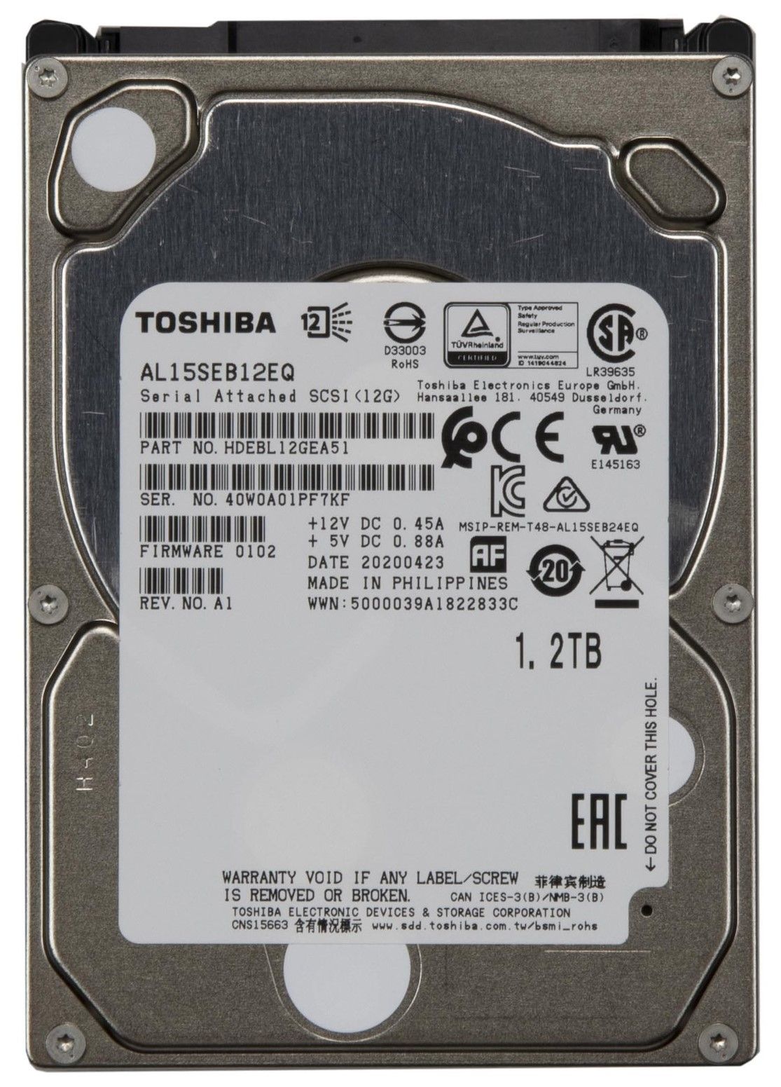 фото Hdd toshiba 1,2 тб (al15seb12eq)