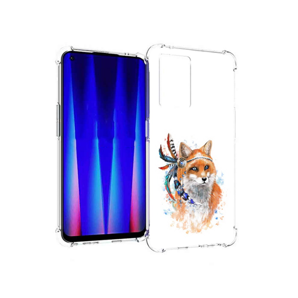 

Чехол MyPads Tocco для OnePlus Nord CE 5G инду лиса, Прозрачный, Tocco