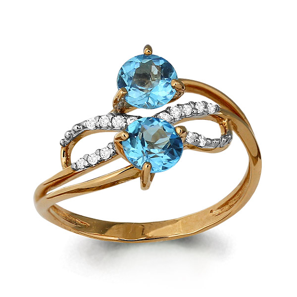 

Кольцо из серебра р. , AQUAMARINE 6541405А_925_з, 6541405А_925_з