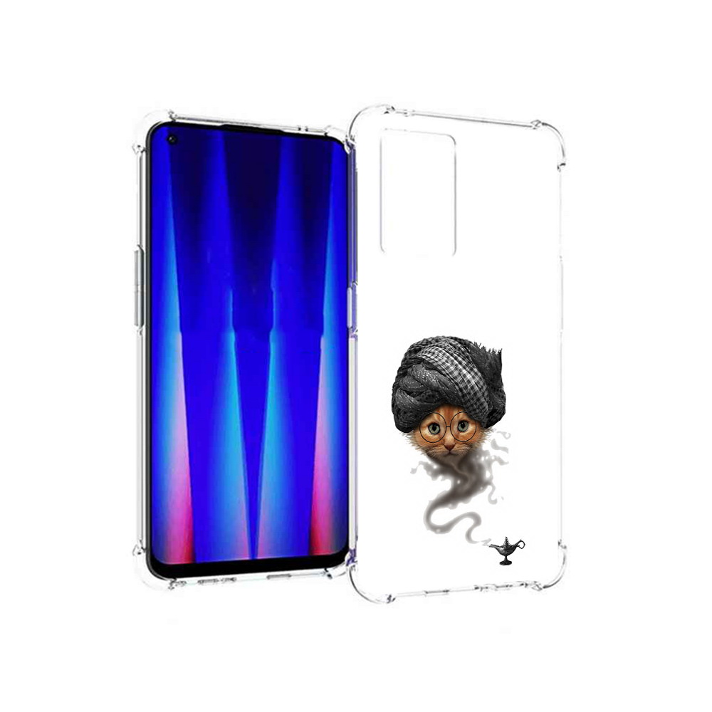 

Чехол MyPads Tocco для OnePlus Nord CE 5G кот джин, Прозрачный, Tocco