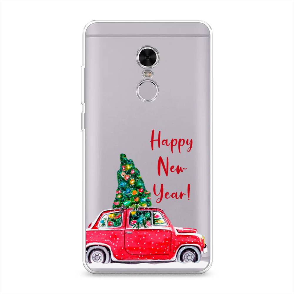 

Чехол на Xiaomi Redmi Note 4 "Happy New Year", Красный;зеленый, 31850-5