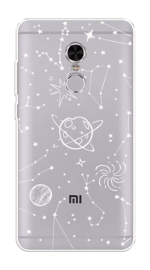 

Чехол на Xiaomi Redmi Note 4 "Планеты в космосе", Белый, 31850-2