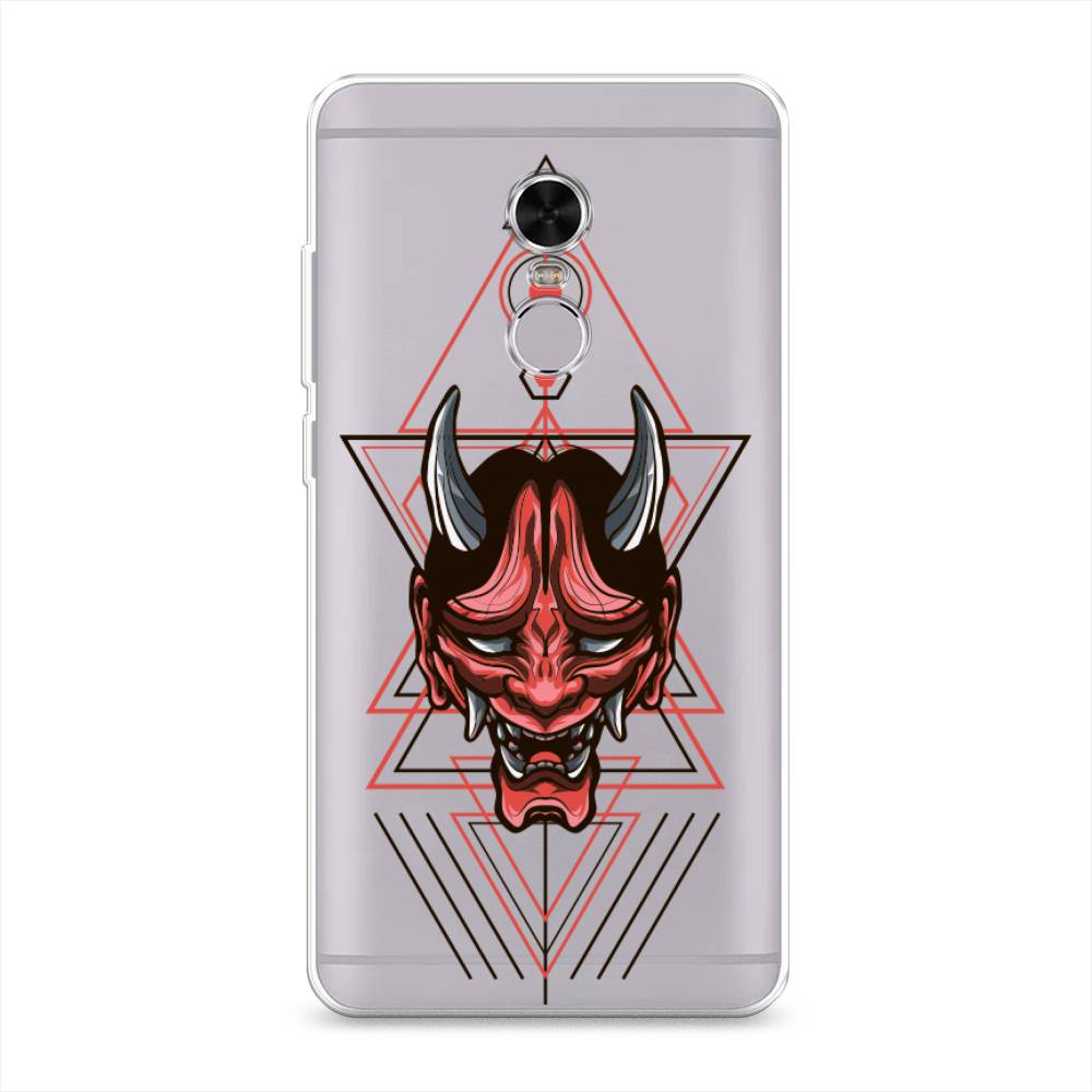 

Чехол на Xiaomi Redmi Note 4 "Hanya Oni mask", Серый;красный;черный, 31850-4