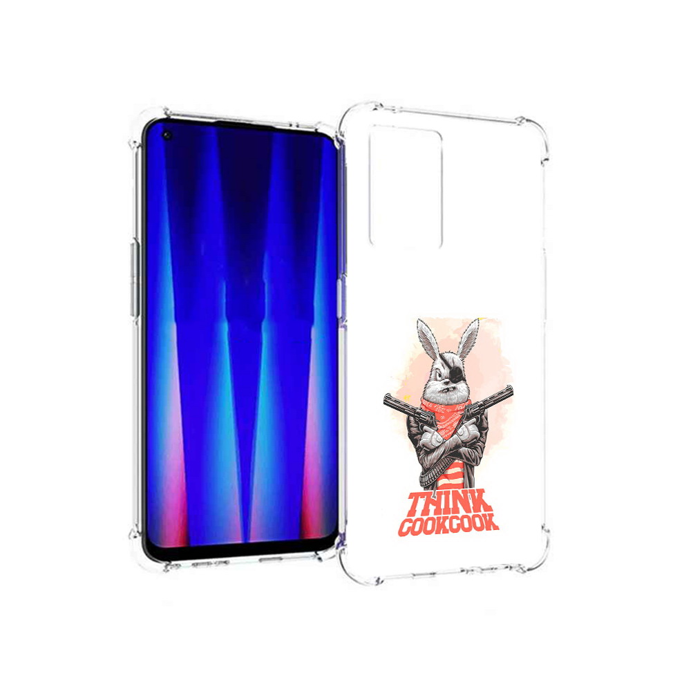 

Чехол MyPads Tocco для OnePlus Nord CE 5G кролик пират, Прозрачный, Tocco
