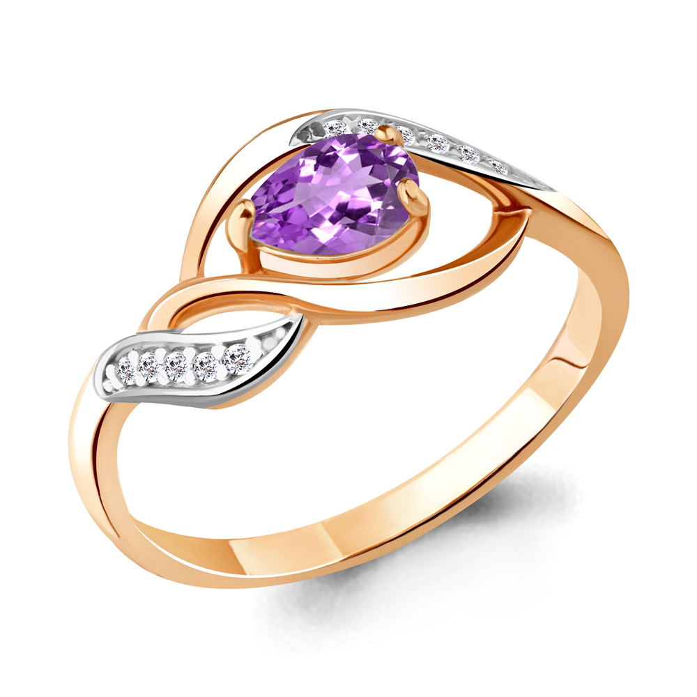 

Кольцо из серебра р.  AQUAMARINE 6901104А_925_з, 6901104А_925_з