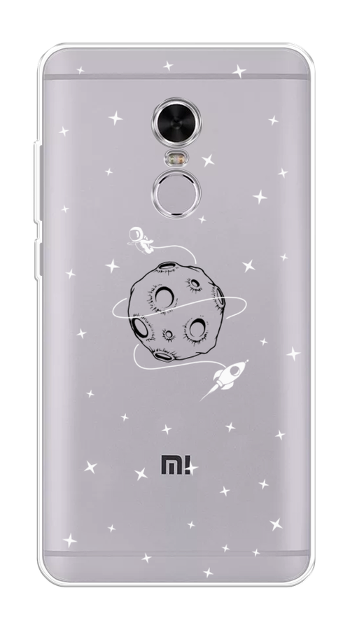

Чехол на Xiaomi Redmi Note 4 "Полет вокруг луны", Белый;серый;черный, 31850-2