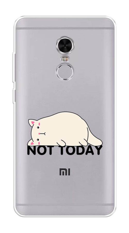 

Чехол на Xiaomi Redmi Note 4 "Cat not today", Белый;розовый;черный, 31850-1