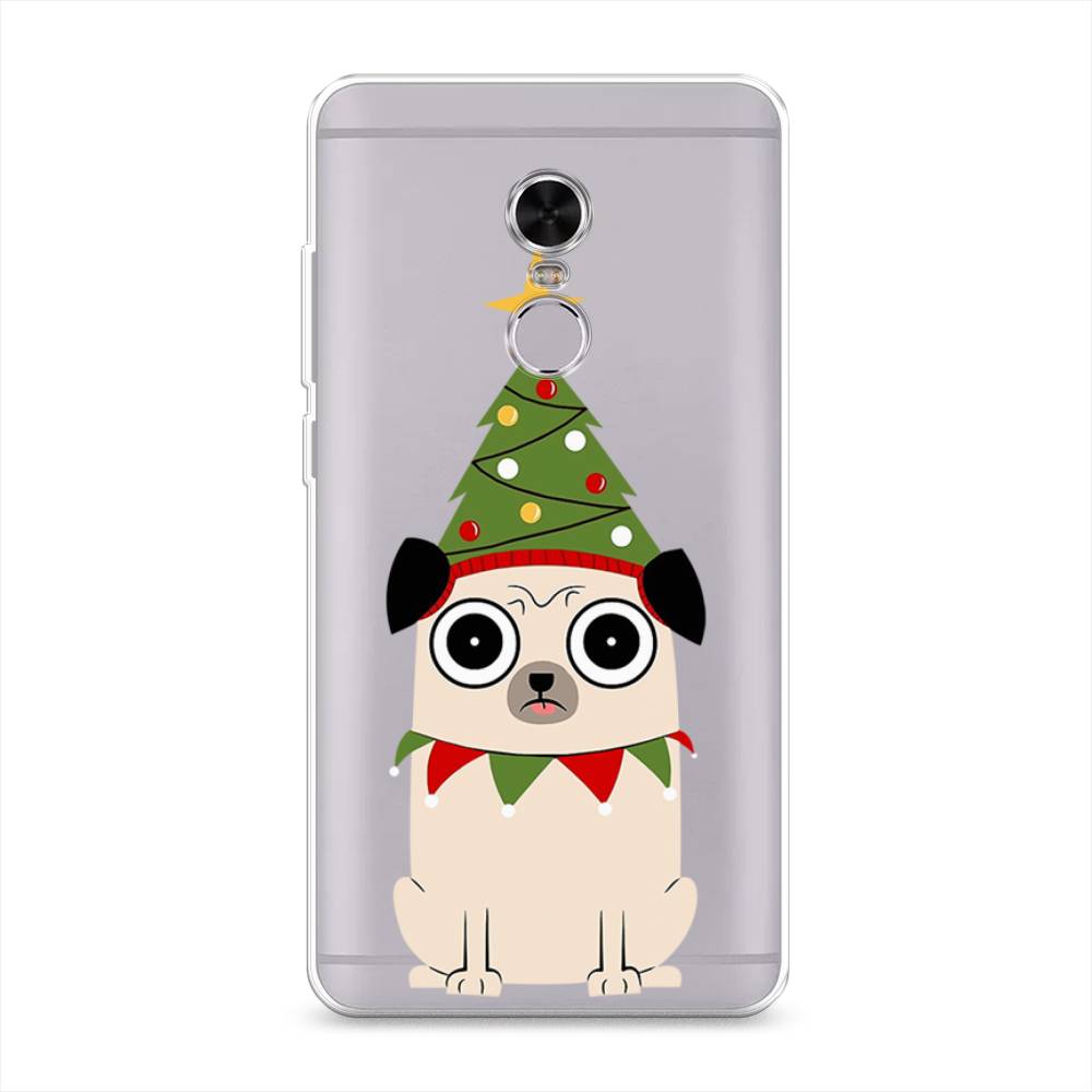 

Чехол на Xiaomi Redmi Note 4 "Собачка с ёлочкой", Бежевый;красный;зеленый, 31850-1
