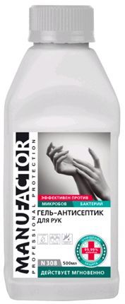 Гель-антисептик для рук MANUFACTOR ПВХ 500 мл N30815 254₽