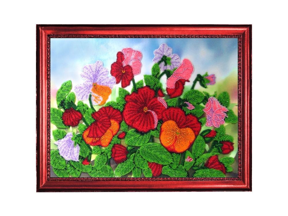 

Рисунок на ткани Butterfly Анютины глазки 2 СА220