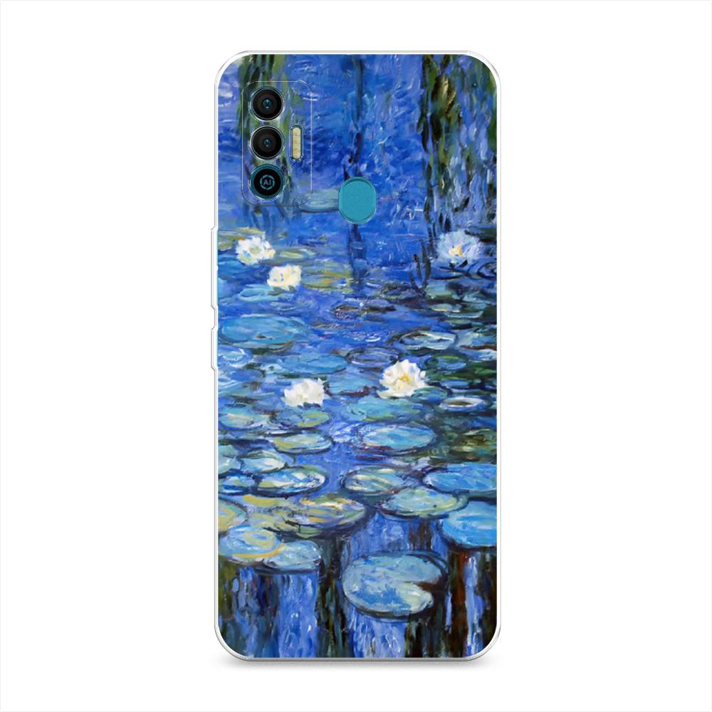

Чехол для Tecno Spark 7 "Нарисованный пруд", Синий;зеленый, 301050-4